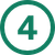 4 in circle icon